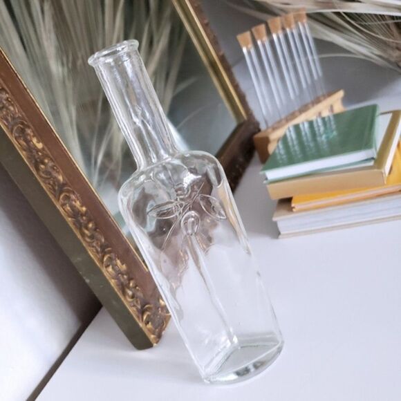 Clear Rose Decor Bottle Vase - Picture 5 of 5